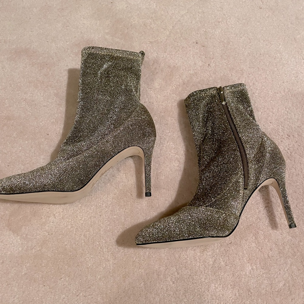 Brand New Sam Edelman Sparkle Sock Boots